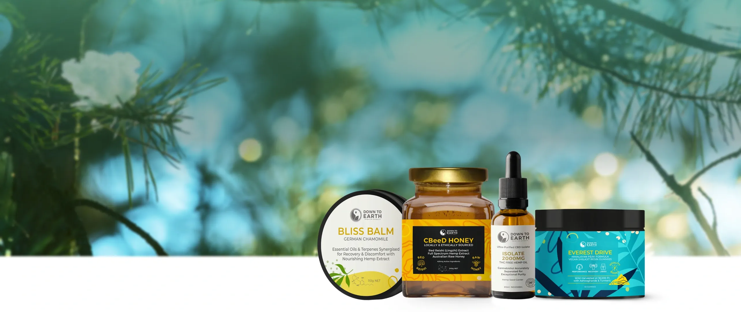Down To Earth Hemp Winter Wellness, Hemp Recovery 